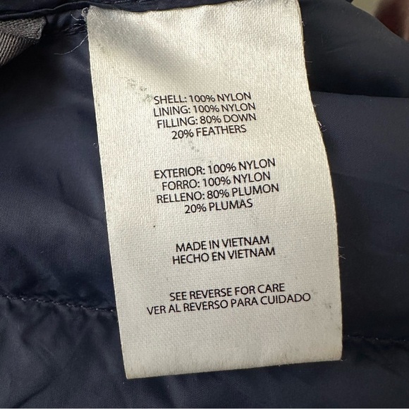 EDDIE BAUER EB650 Down Jacket Blue Lightweight Packable Puffer Coat Men’s XL - Picture 13 of 15